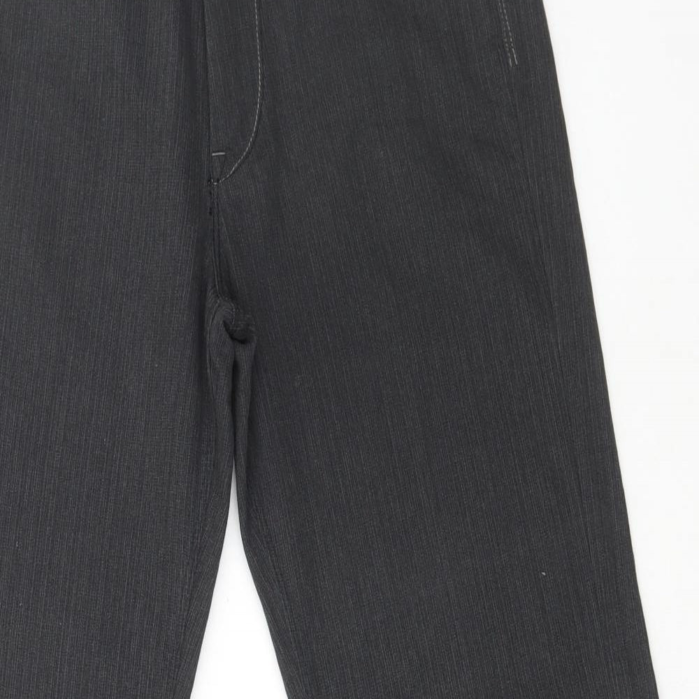 NEXT Mens Black Cotton Straight Jeans Size 30 in L32 in Regular Button