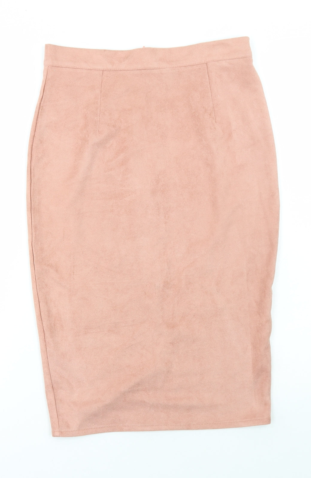 Missguided Womens Pink Polyester Straight & Pencil Skirt Size 10 Zip