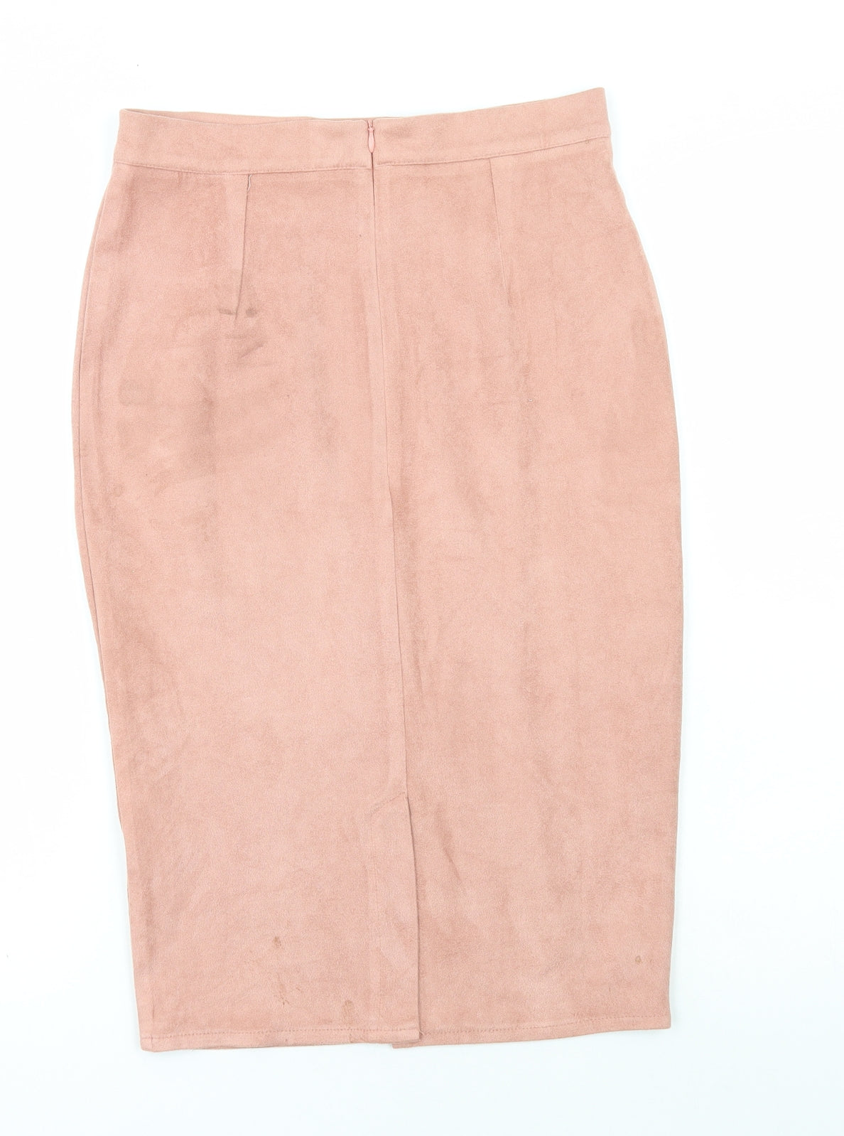 Missguided Womens Pink Polyester Straight & Pencil Skirt Size 10 Zip