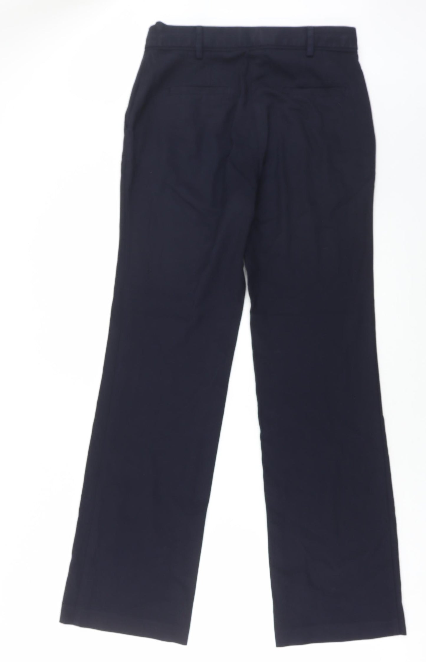 NEXT Womens Blue Polyester Trousers Size 10 L32 in Regular Zip