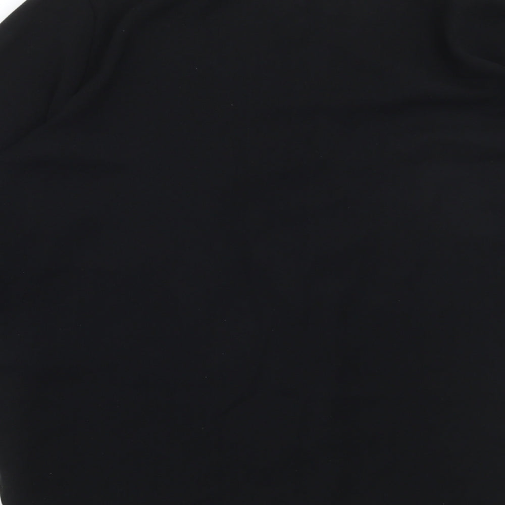 Marks and Spencer Womens Black Polyester Basic Blouse Size 12 V-Neck