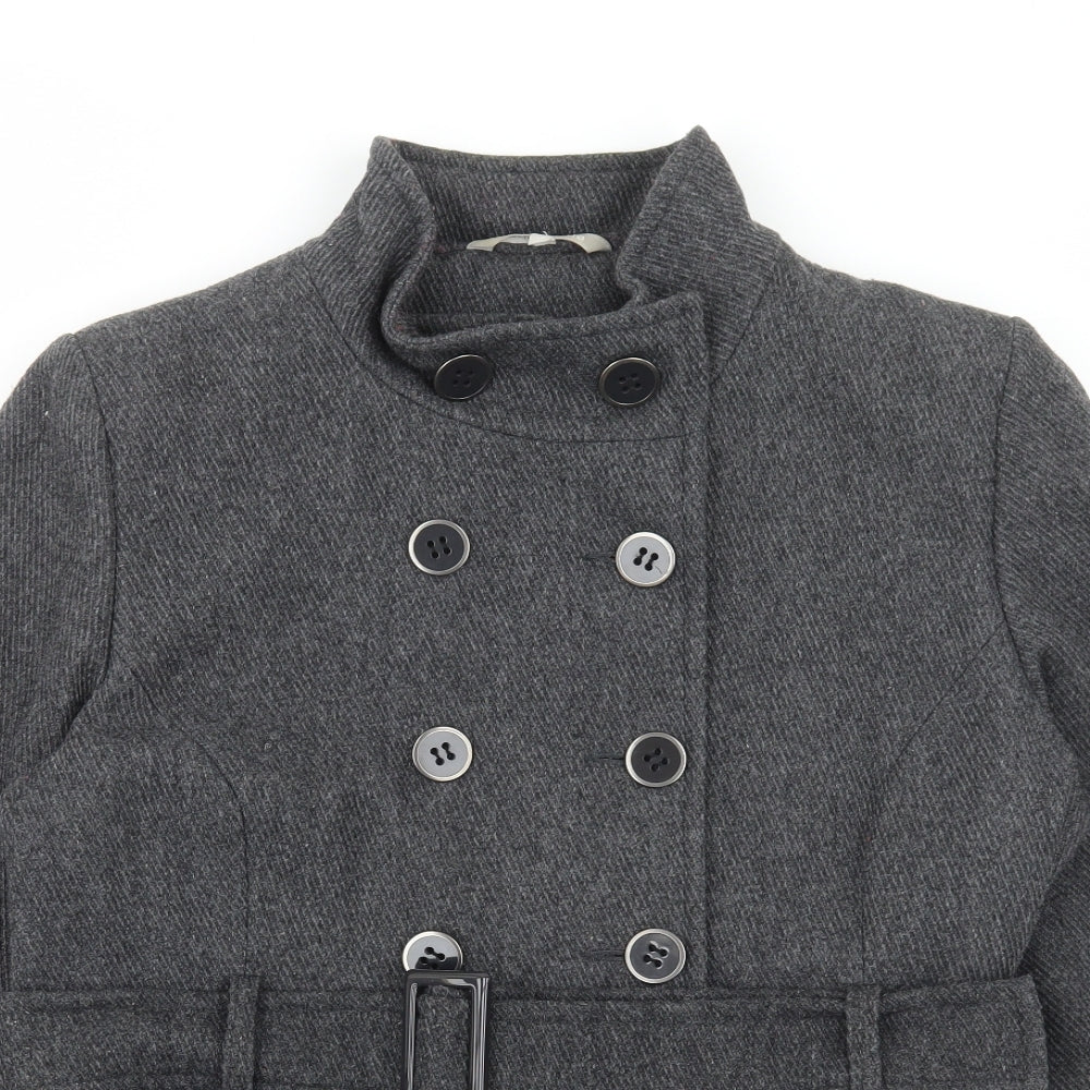 Red Herring Womens Grey Jacket Blazer Size 16 Button