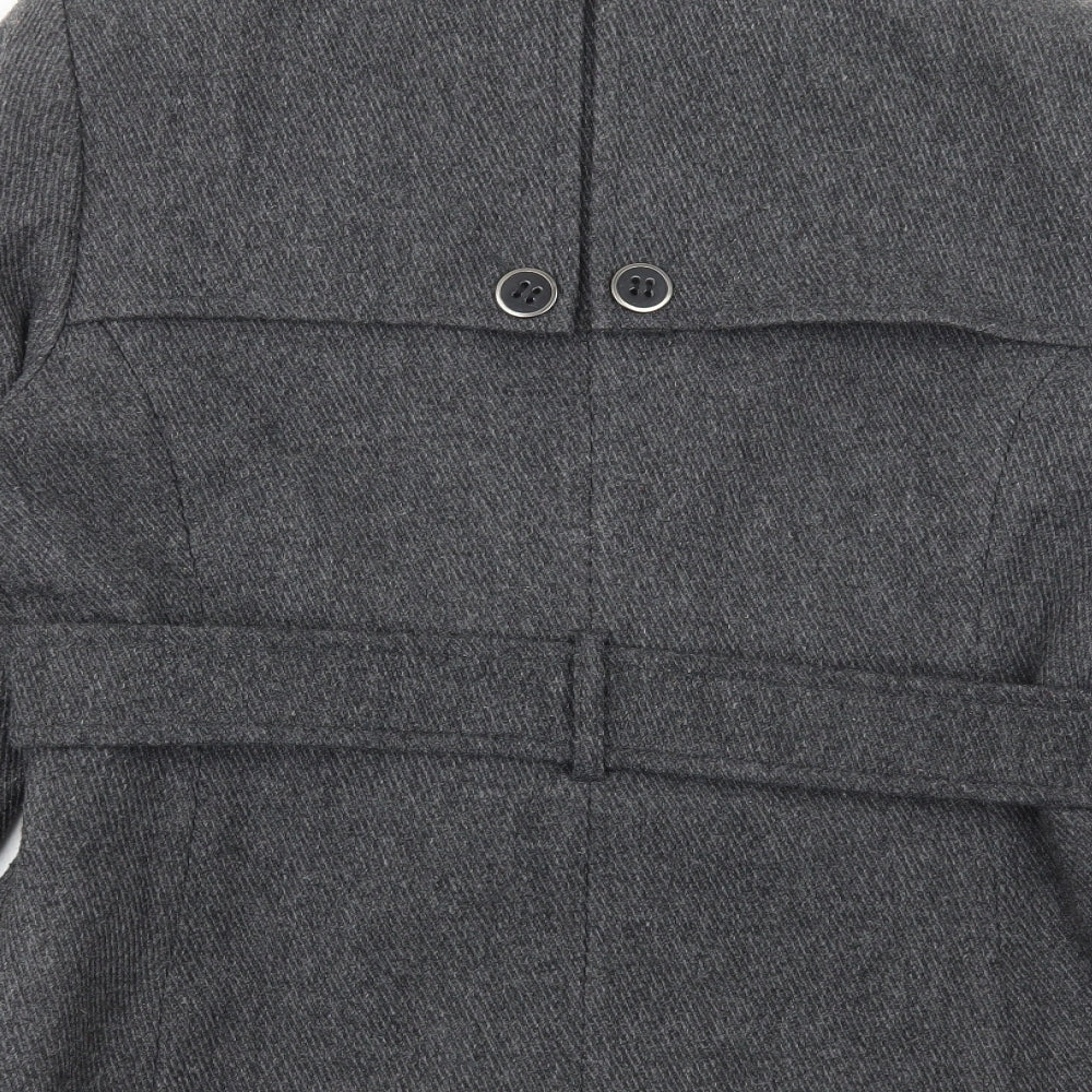 Red Herring Womens Grey Jacket Blazer Size 16 Button