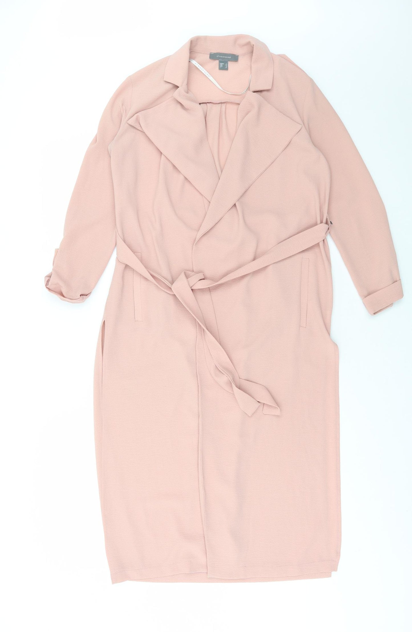 Atmosphere Womens Pink Jacket Size 6 Tie