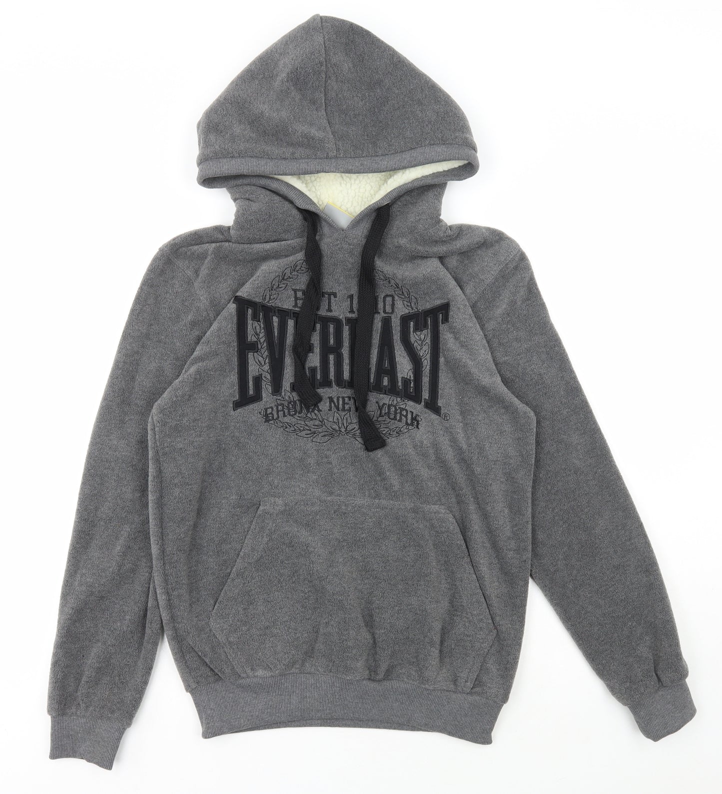 Everlast Mens Grey Polyester Pullover Hoodie Size S