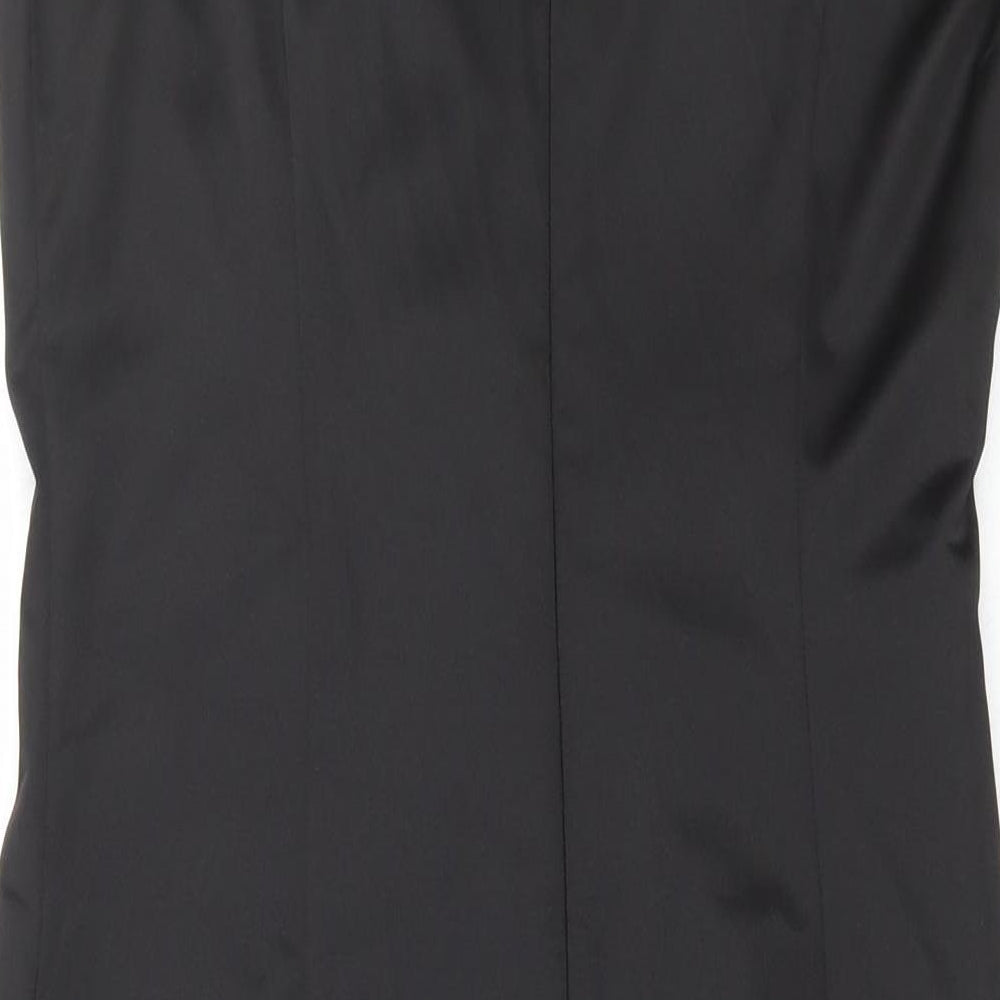 NEXT Womens Black Polyester Pencil Dress Size 10 Square Neck Pullover