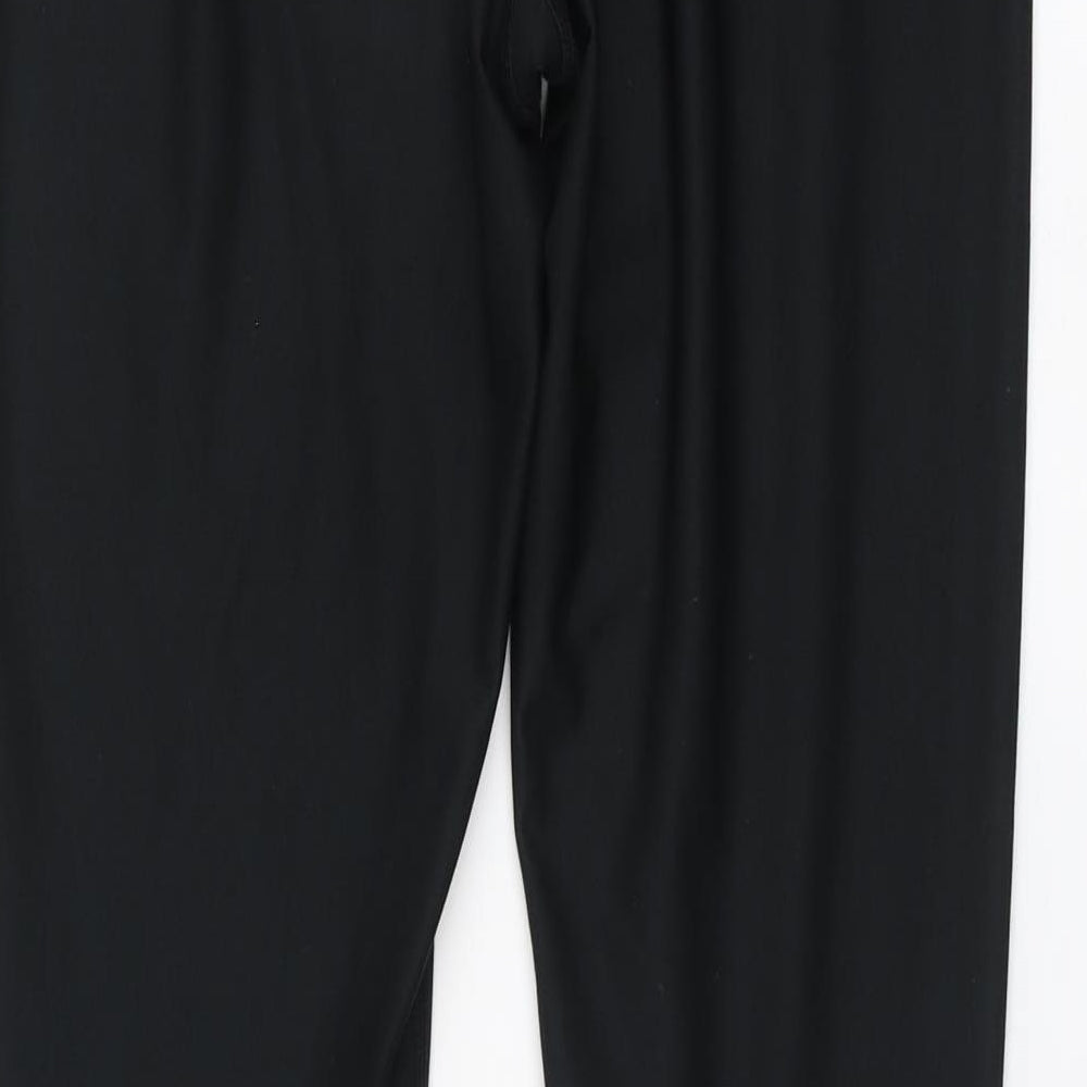 Nike Womens Black Polyester Jogger Leggings Size M L28 in Regular