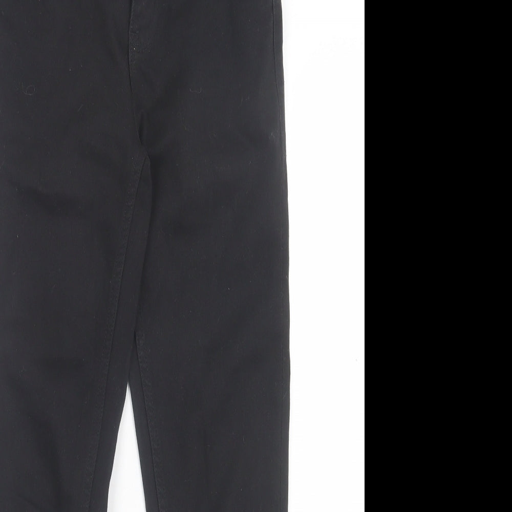 NEXT Boys Black Cotton Skinny Jeans Size 11 Years Regular Zip - Long Leg