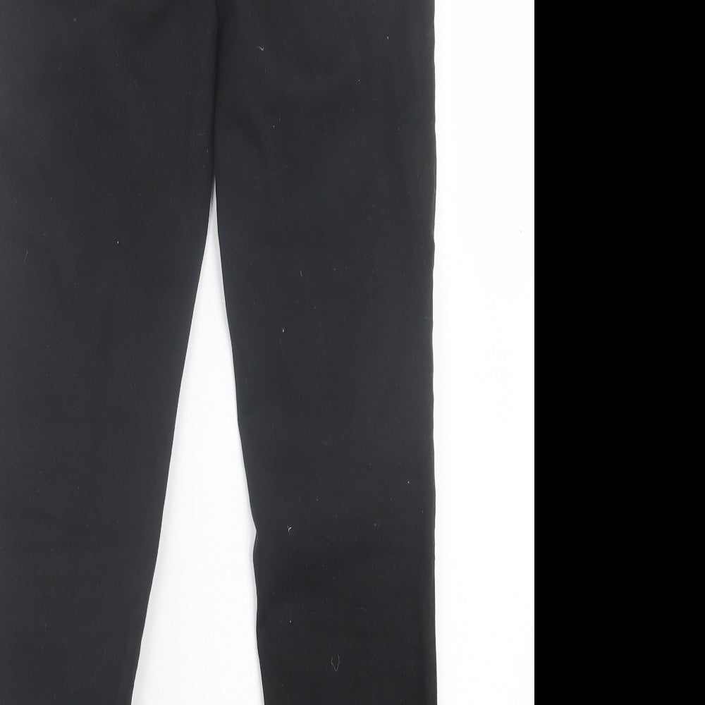 NEXT Boys Black Cotton Skinny Jeans Size 11 Years Regular Zip - Long Leg