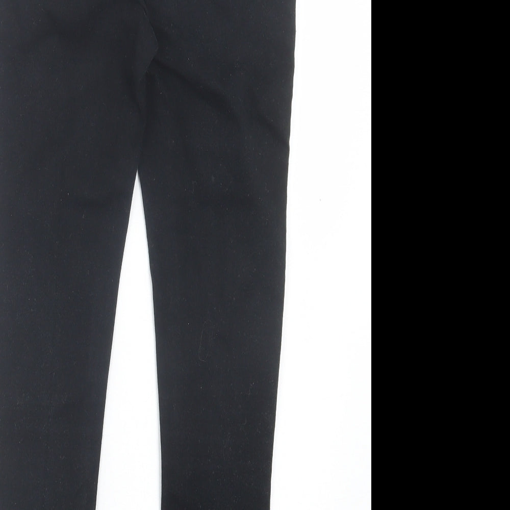 New Look Womens Black Cotton Skinny Jeans Size 8 L25 in Regular Zip