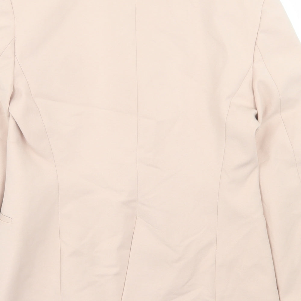 Zara Womens Pink Jacket Blazer Size M Button