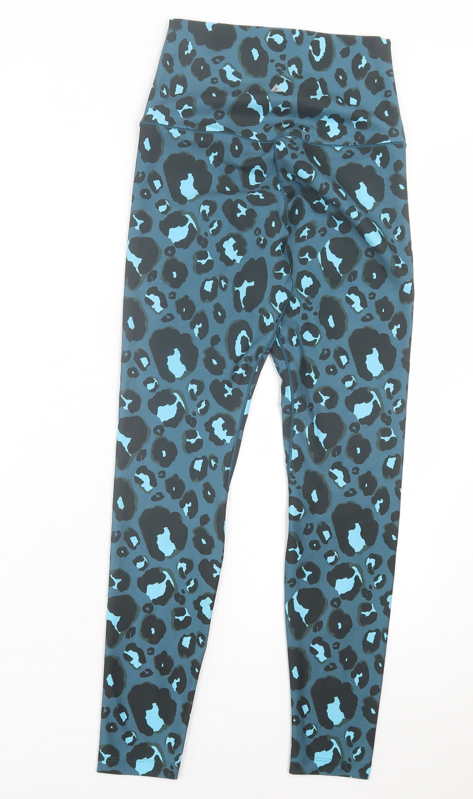 NEXT Womens Blue Animal Print Polyester Compression Leggings Size 8 L28 in Regular Pullover - Leopard Print