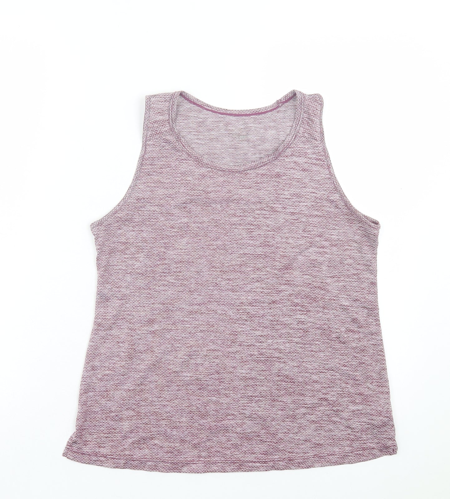 Dunnes Stores Womens Purple Polyester Basic Tank Size S Crew Neck Pullover