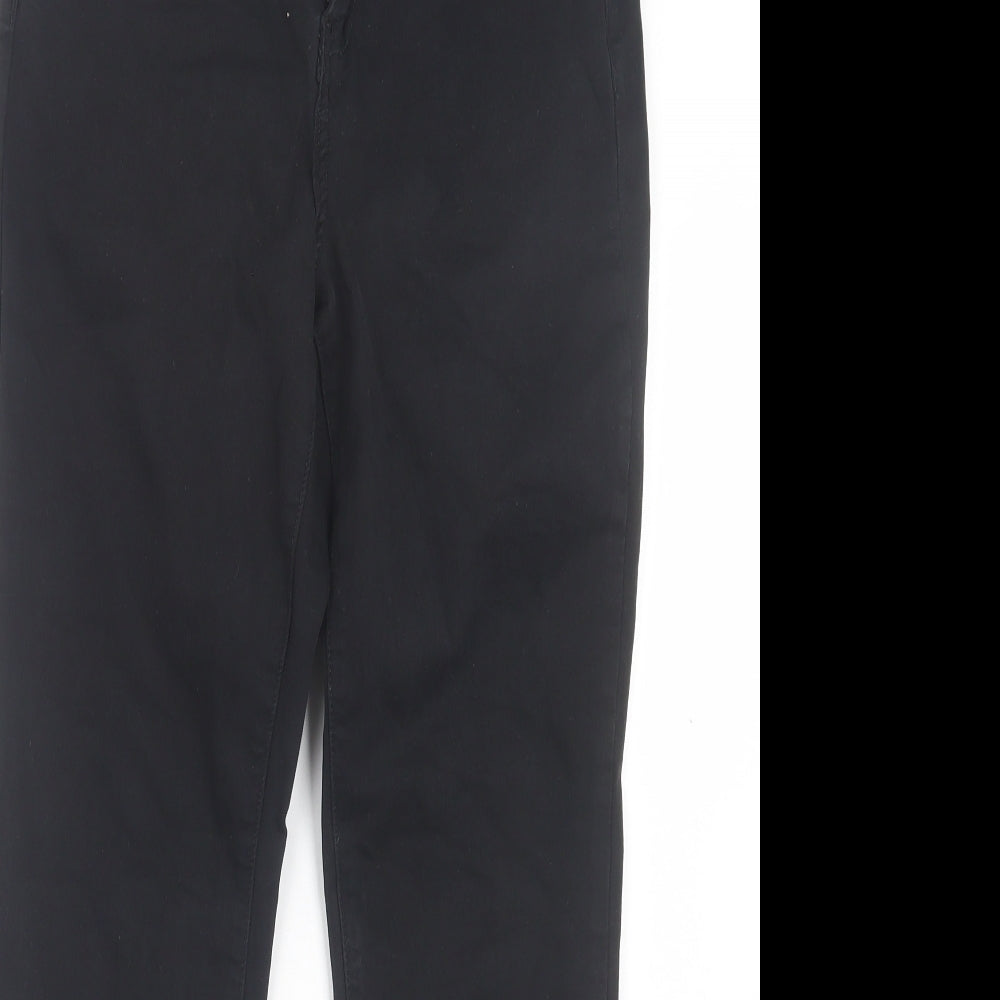Frank Lyman Womens Black Cotton Skinny Jeans Size 28 in L26 in Regular Button - Jewelled Detail