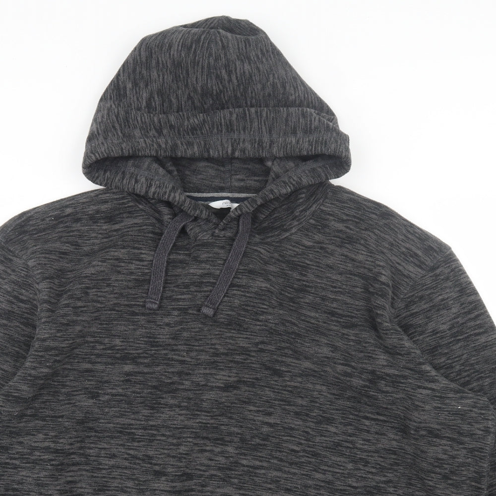 NEXT Mens Grey Polyester Pullover Hoodie Size XL