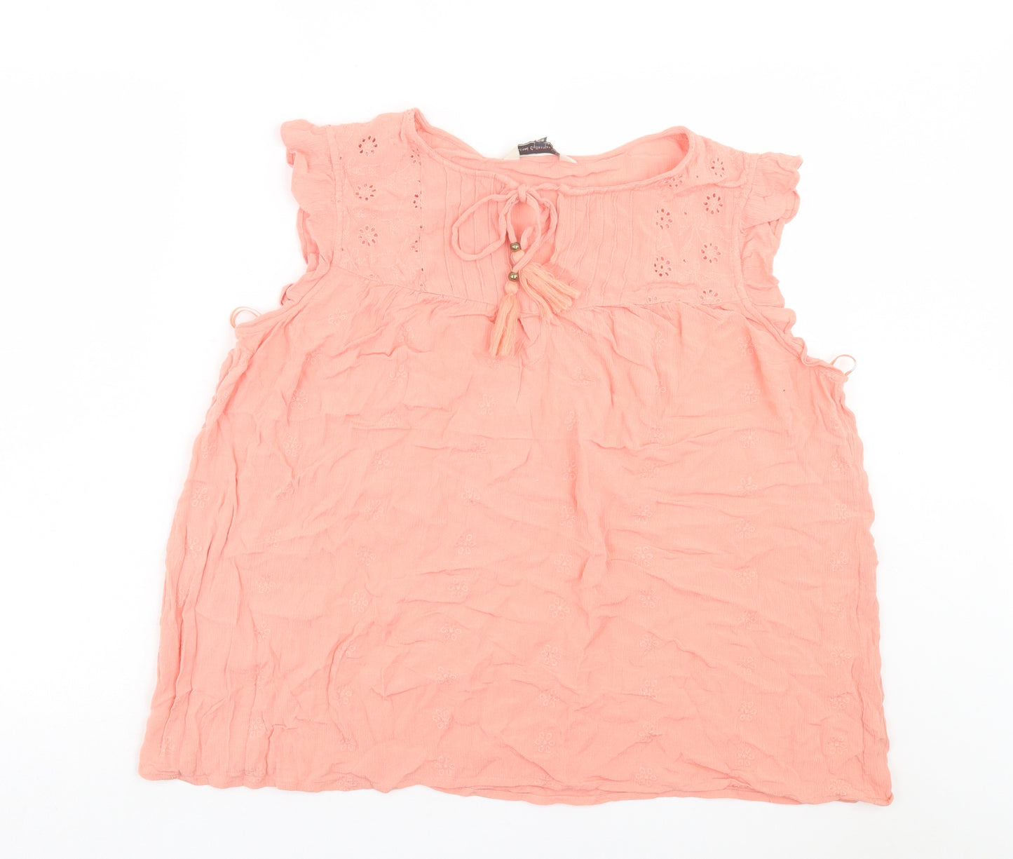 F&F Womens Pink Viscose Basic T-Shirt Size 18 Crew Neck