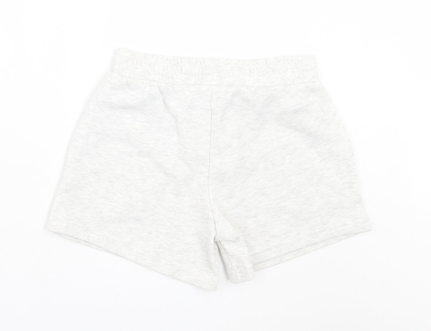 Primark Girls Grey Cotton Sweat Shorts Size 7-8 Years Regular Drawstring - California Los Angeles