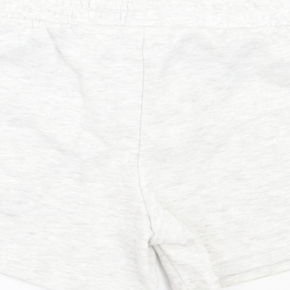 Primark Girls Grey Cotton Sweat Shorts Size 7-8 Years Regular Drawstring - California Los Angeles