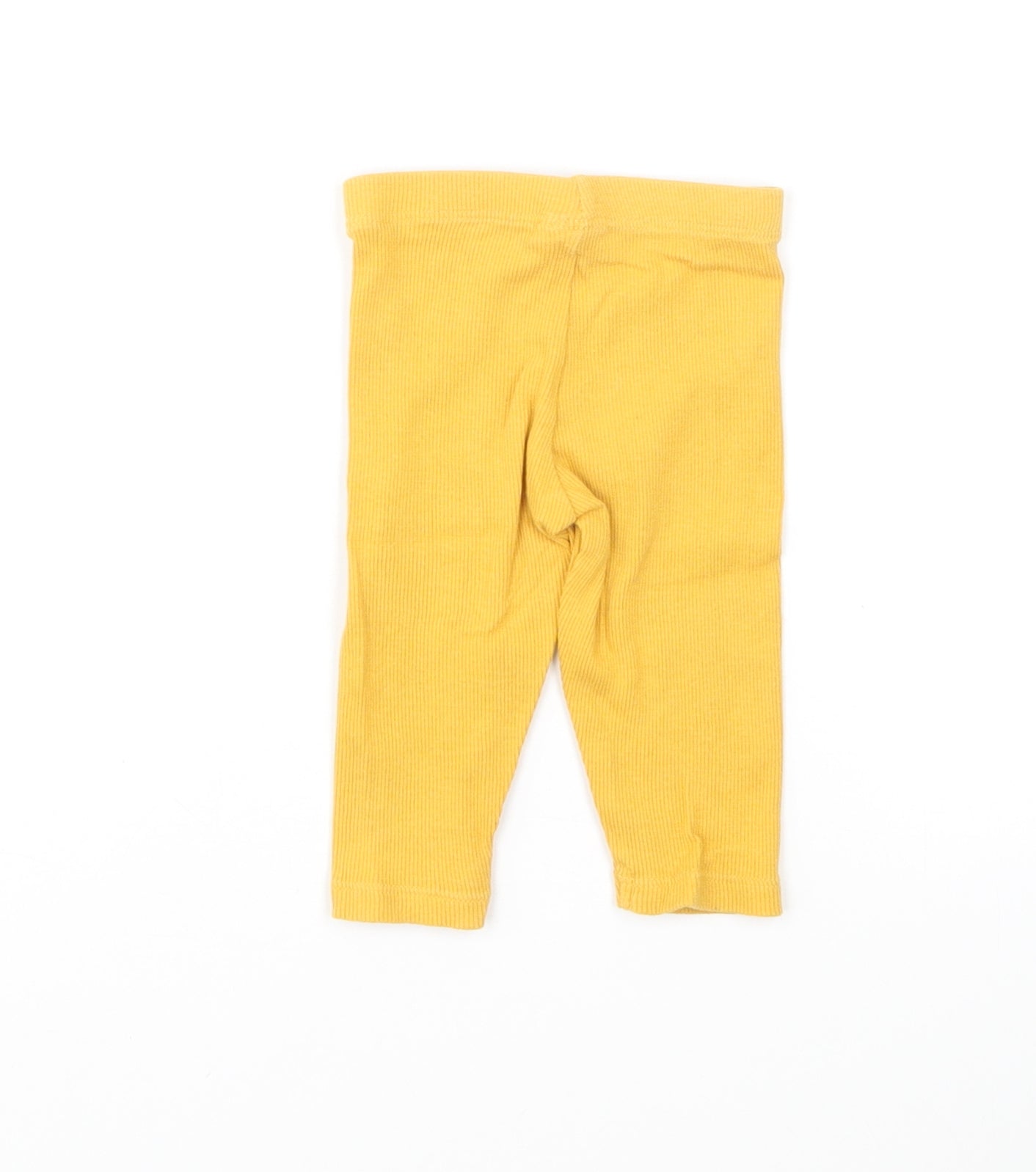 Fred & Flo Baby Yellow Cotton Track Pants Leggings Size 3-6 Months Pullover