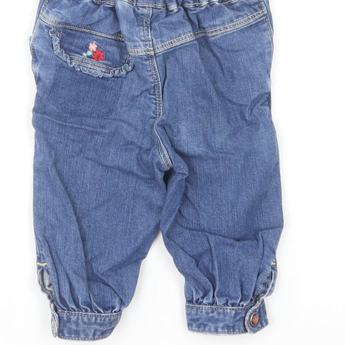 H&M Girls Blue Cotton Capri Jeans Size 3-6 Months Pullover
