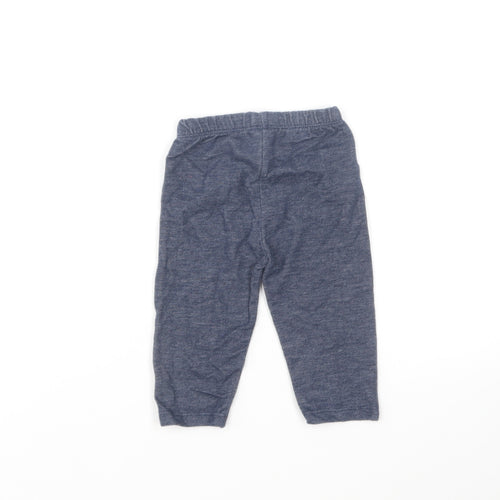 St Bernard Girls Blue Cotton Jogger Leggings Size 6-9 Months Pullover