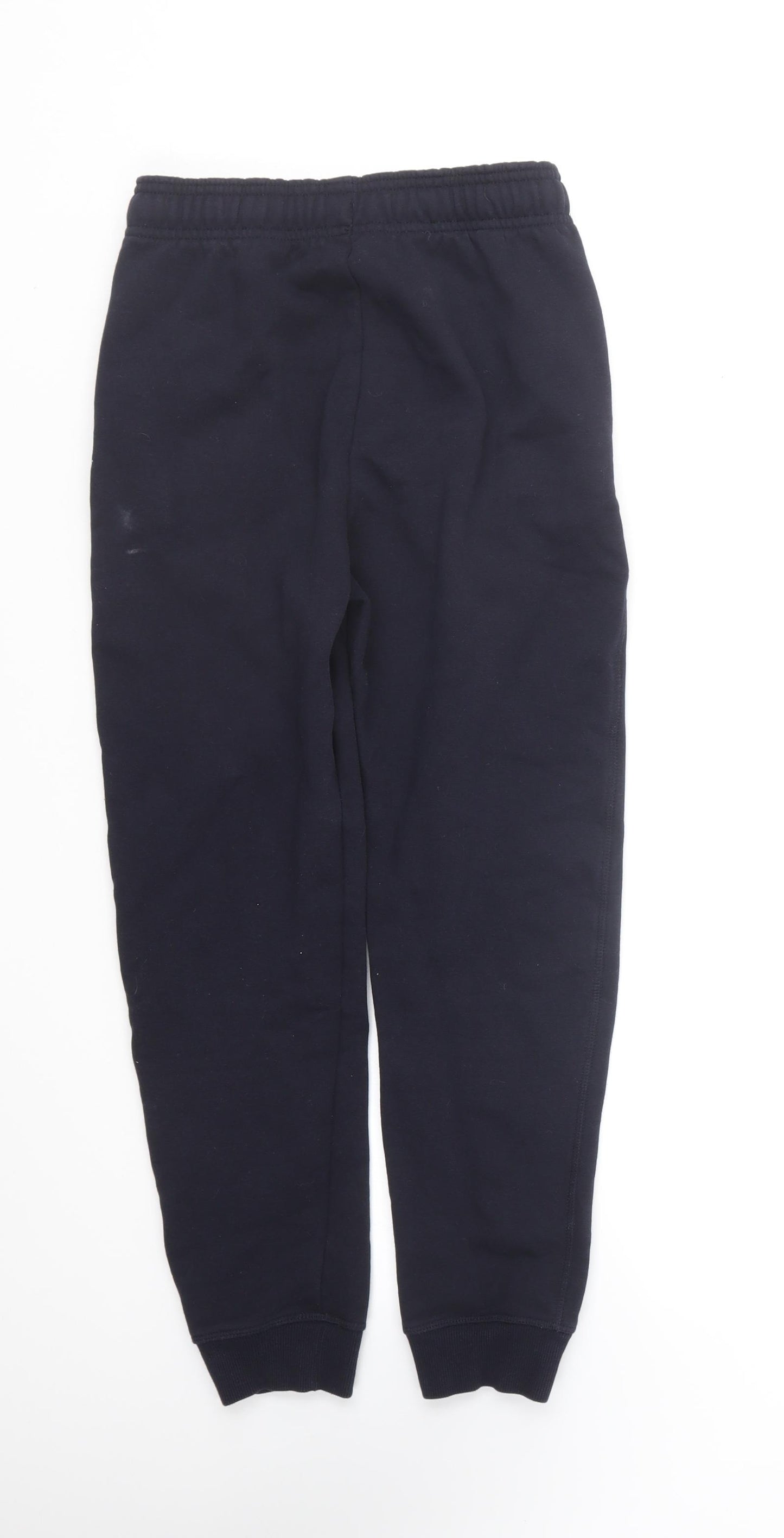 F&F Boys Blue Cotton Jogger Trousers Size 10-11 Years Regular Drawstring