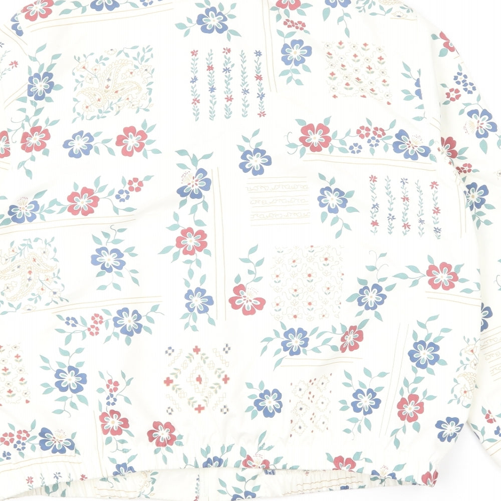 Alfred Dunner Womens Multicoloured Floral Jacket Size 10 Zip