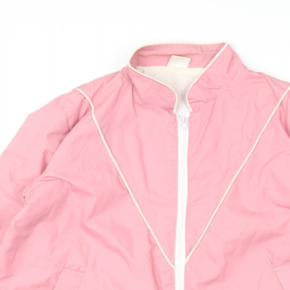 Preworn Womens Pink Jacket Size 16 Zip