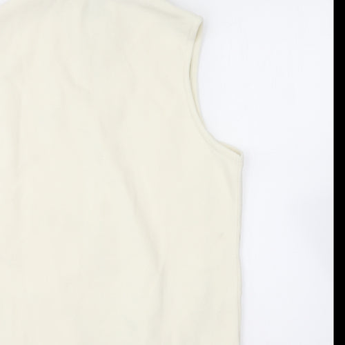 Ridge & Co Womens Ivory Gilet Jacket Size 14 Zip