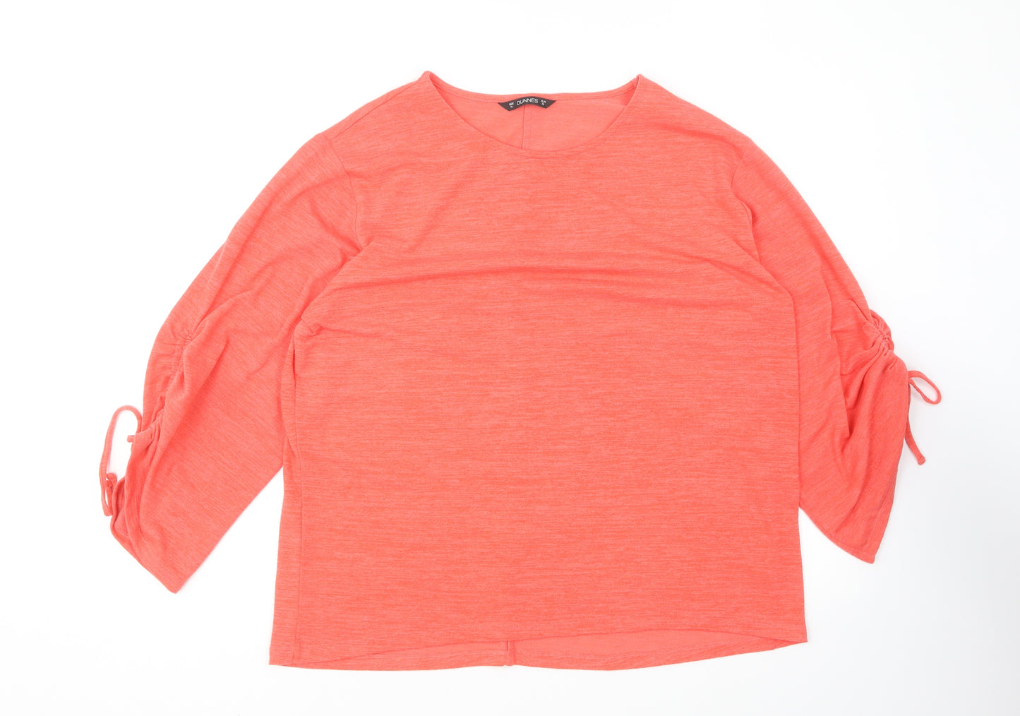 Dunnes Stores Womens Red Round Neck Polyester Pullover Jumper Size XL