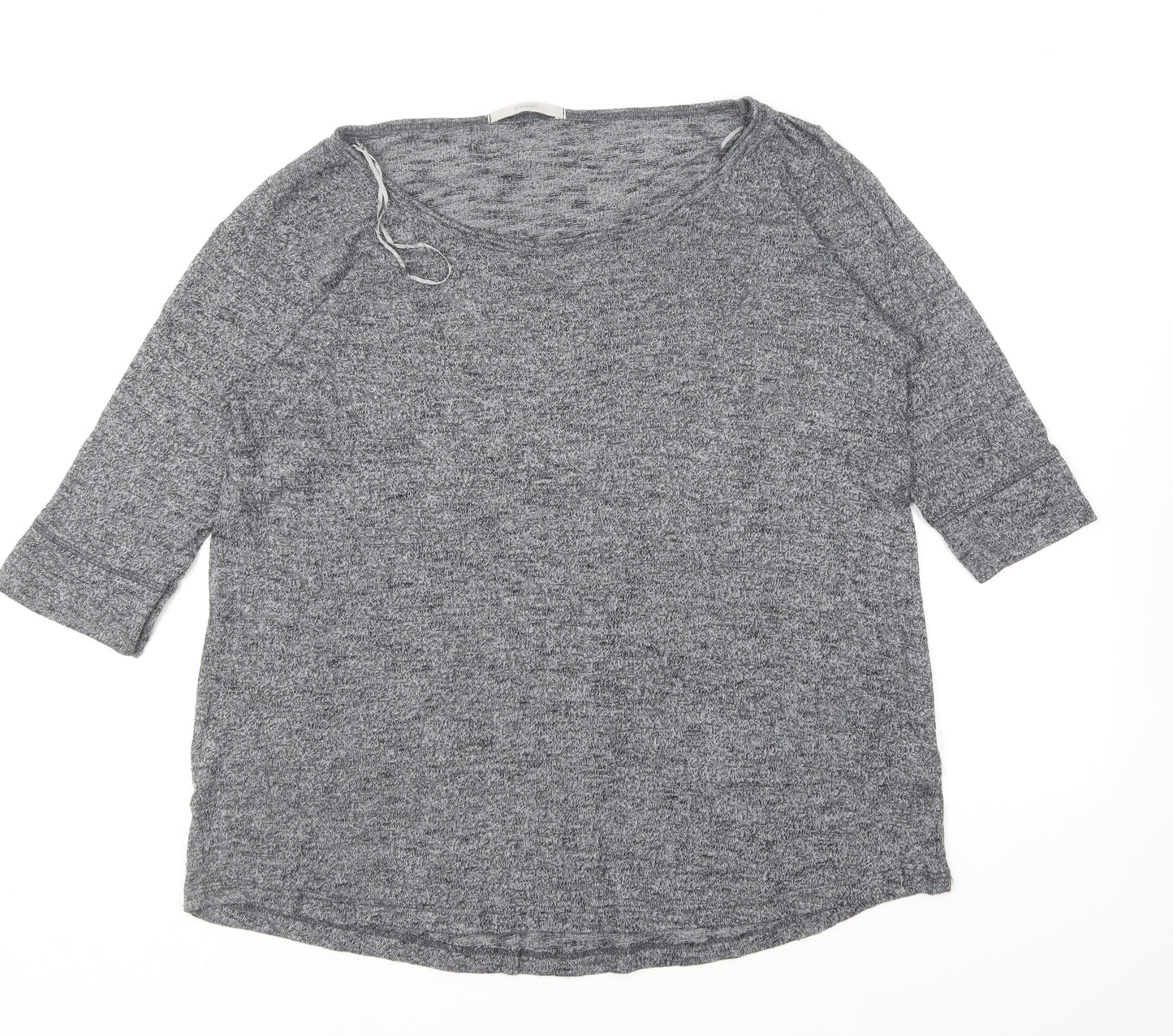 George Womens Grey Round Neck Viscose Pullover Jumper Size 14