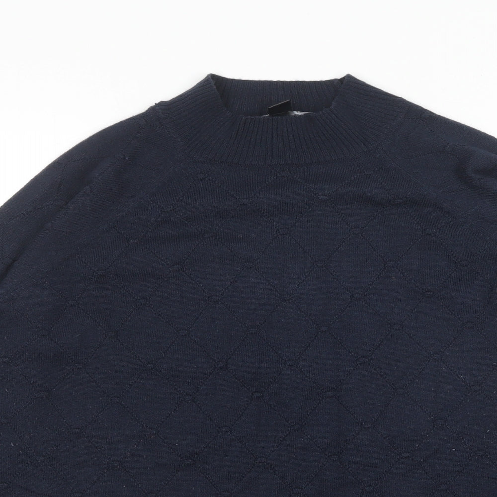 ESMARA Womens Blue Round Neck Polyacrylate Fibre Pullover Jumper Size L