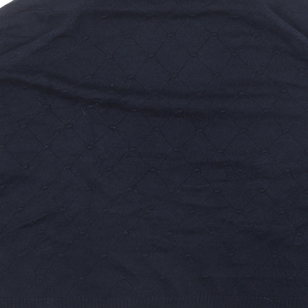 ESMARA Womens Blue Round Neck Polyacrylate Fibre Pullover Jumper Size L