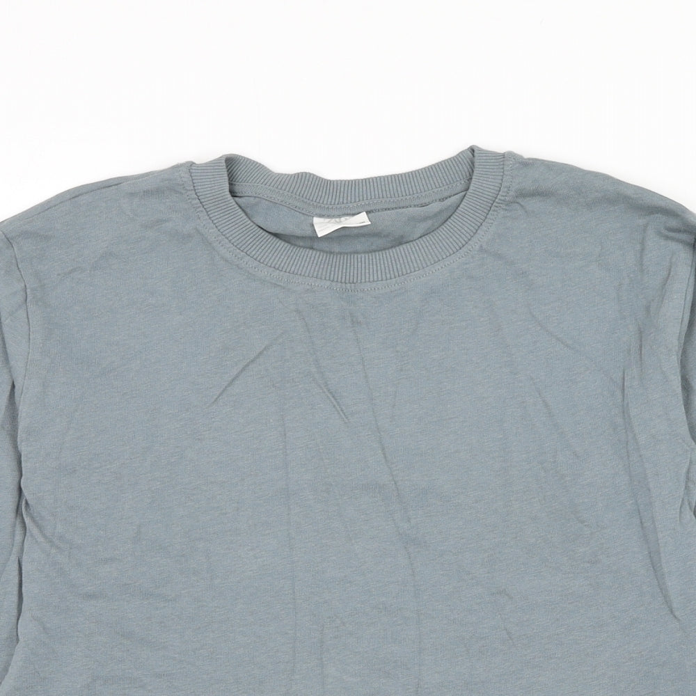 Zara Girls Grey Cotton Pullover Sweatshirt Size 10 Years Pullover