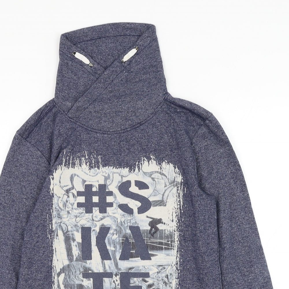 Primark Boys Blue Cotton Pullover Sweatshirt Size 11-12 Years Pullover - #Skate