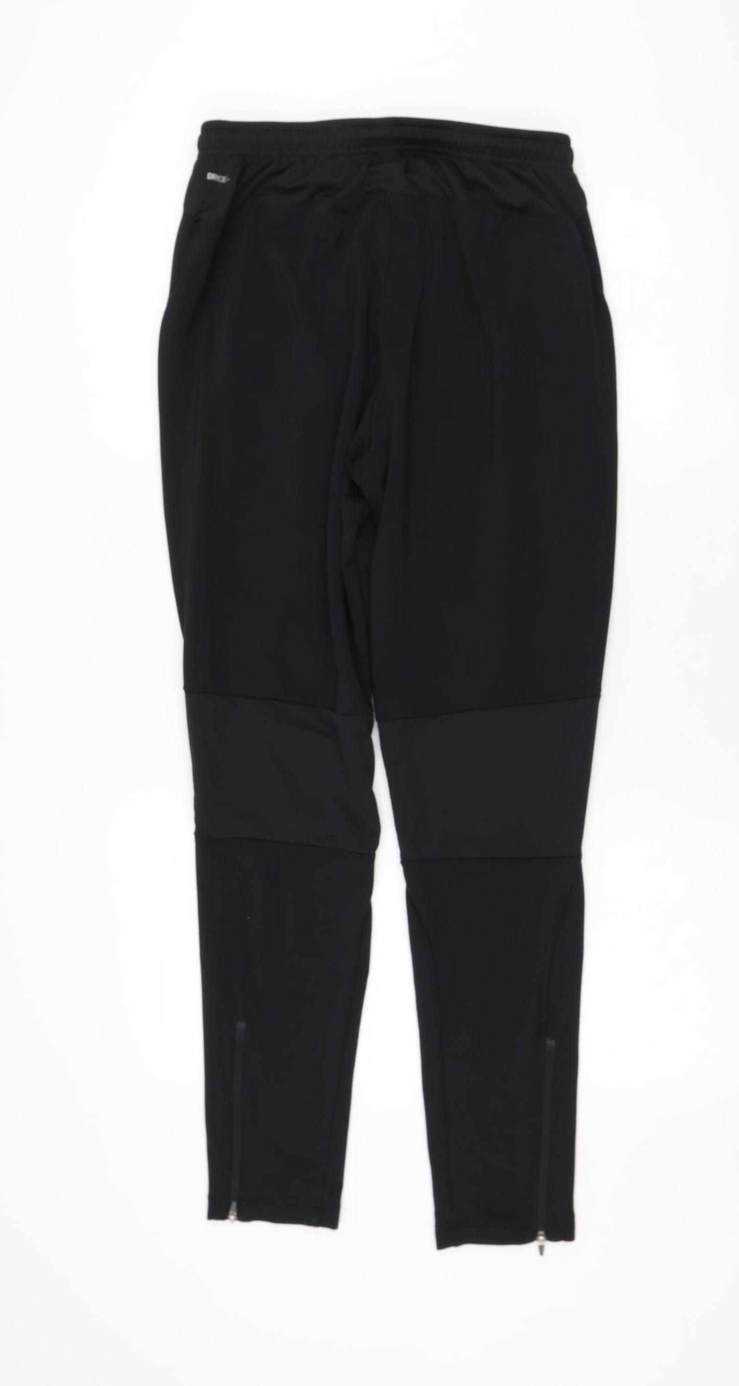 PUMA Mens Black Polyester Jogger Trousers Size M L30 in Regular Drawstring