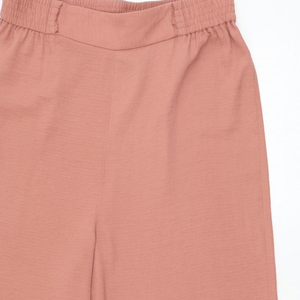 Nutmeg Womens Pink Polyester Culotte Shorts Size 16 L20 in Regular Pull On