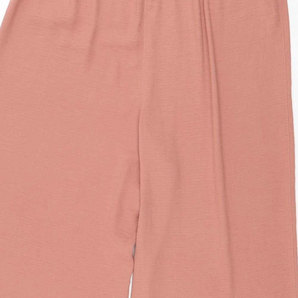 Nutmeg Womens Pink Polyester Culotte Shorts Size 16 L20 in Regular Pull On