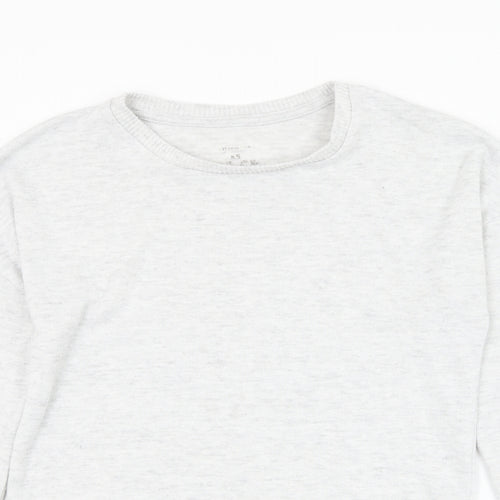 Primark Womens Grey Round Neck Polyester Pullover Jumper Size 6