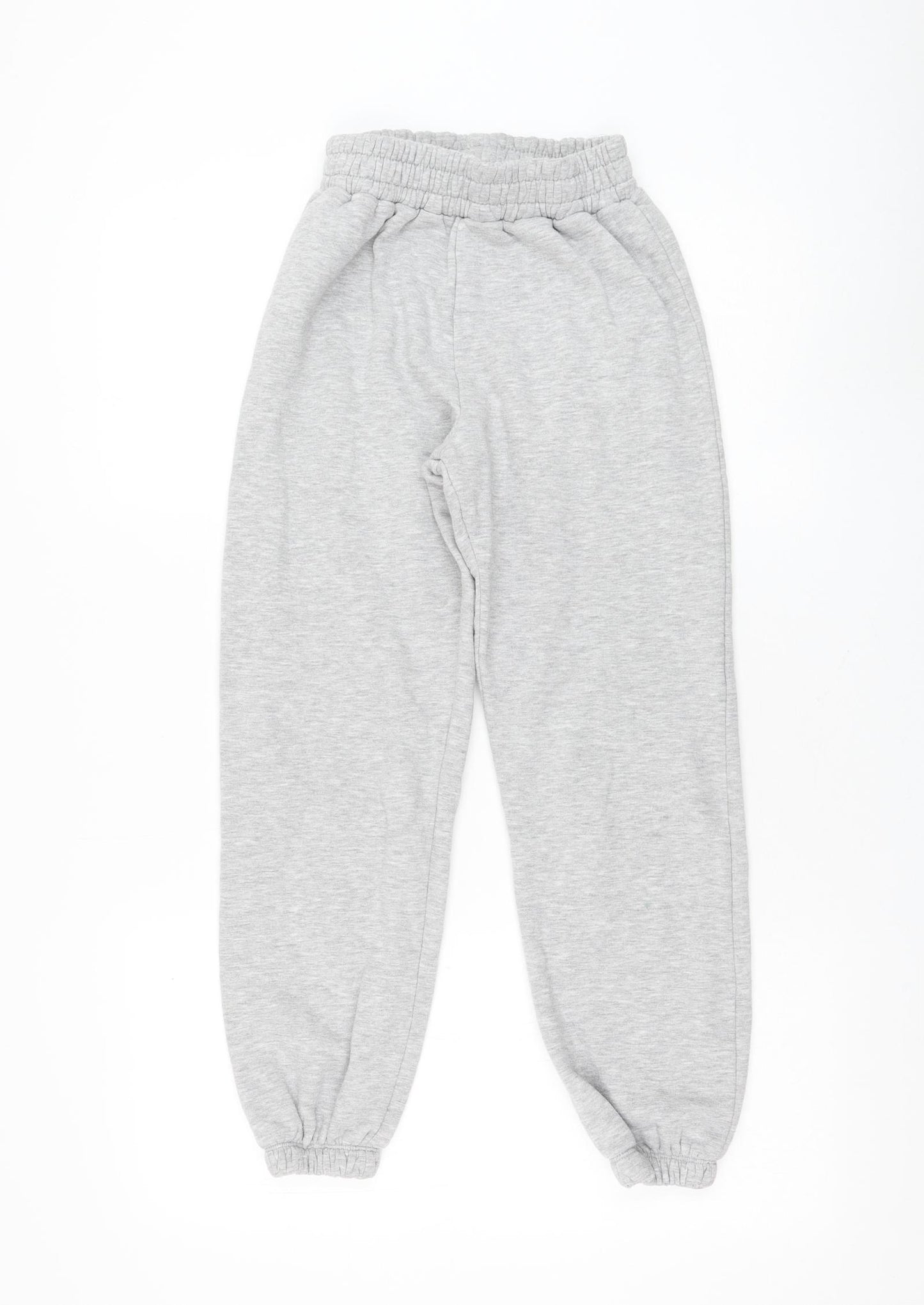 Matalan Girls Grey Polyester Jogger Trousers Size 11 Years Regular Pullover