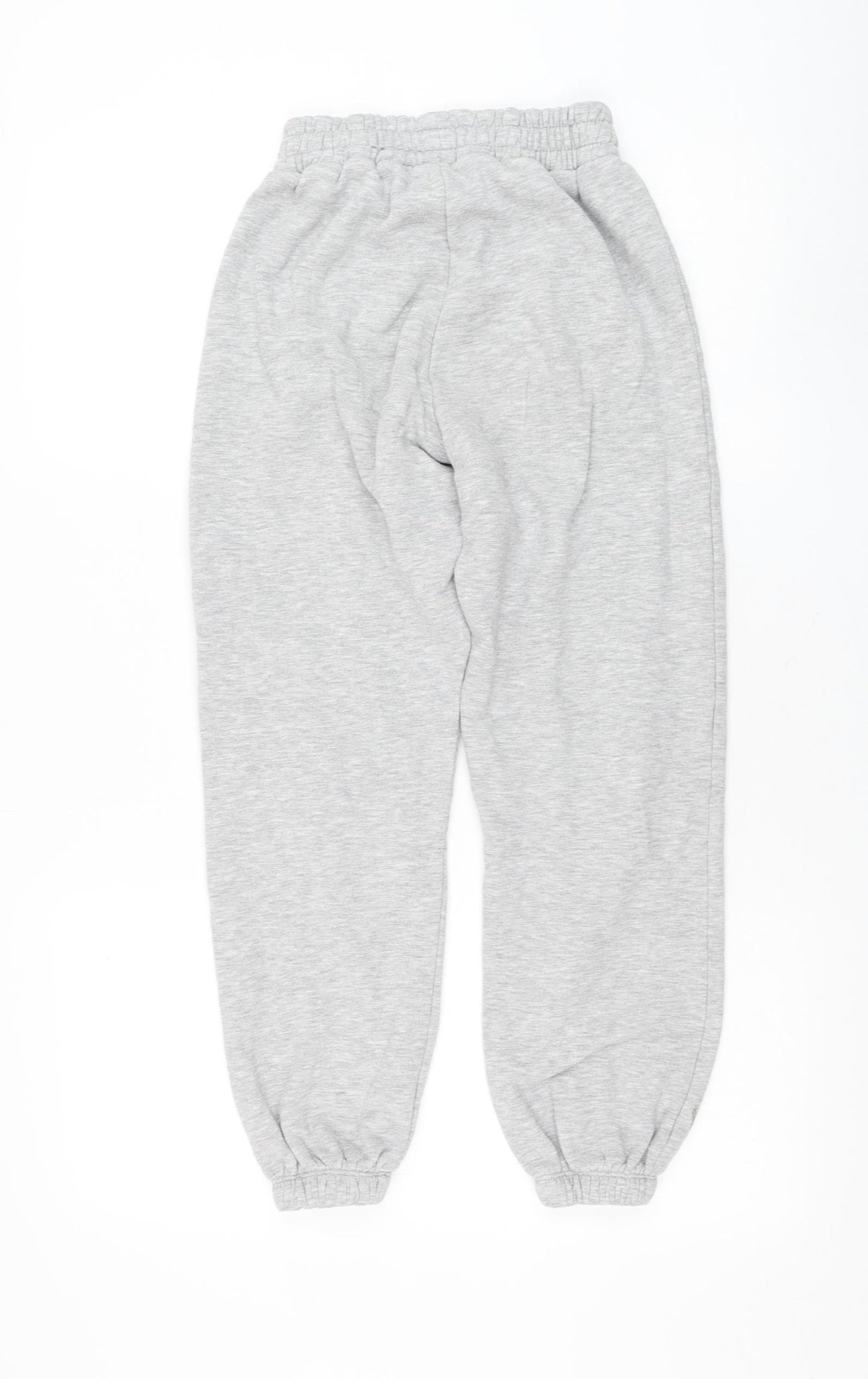 Matalan Girls Grey Polyester Jogger Trousers Size 11 Years Regular Pullover