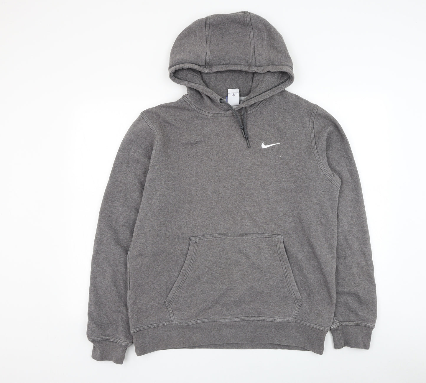Nike Mens Grey Cotton Pullover Hoodie Size M