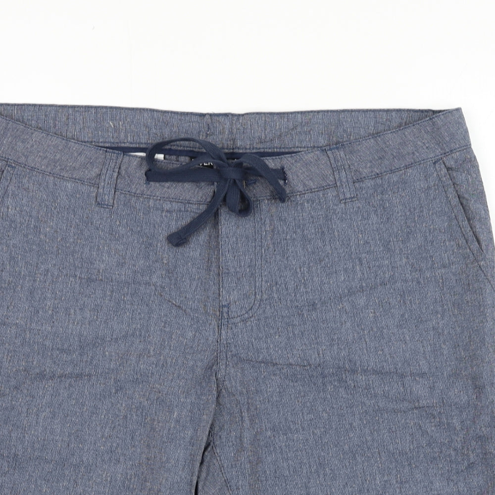 Livergy Mens Blue Cotton Bermuda Shorts Size 38 in L11 in Regular Drawstring