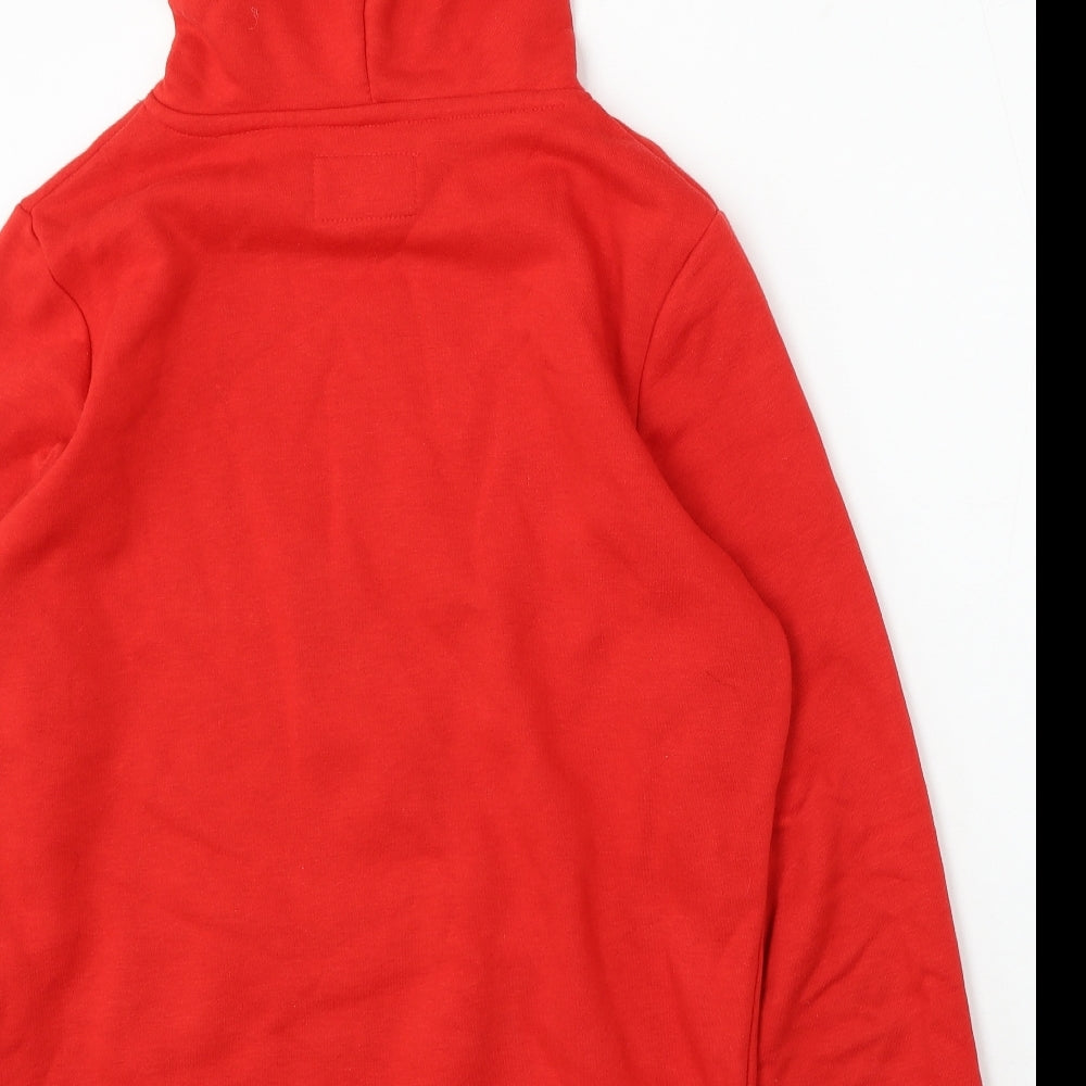 Primark Womens Red Polyester Pullover Hoodie Size M