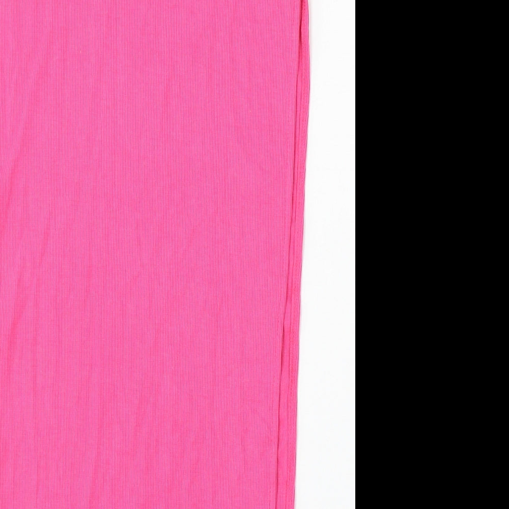 SheIn Womens Pink Polyester Straight & Pencil Skirt Size S