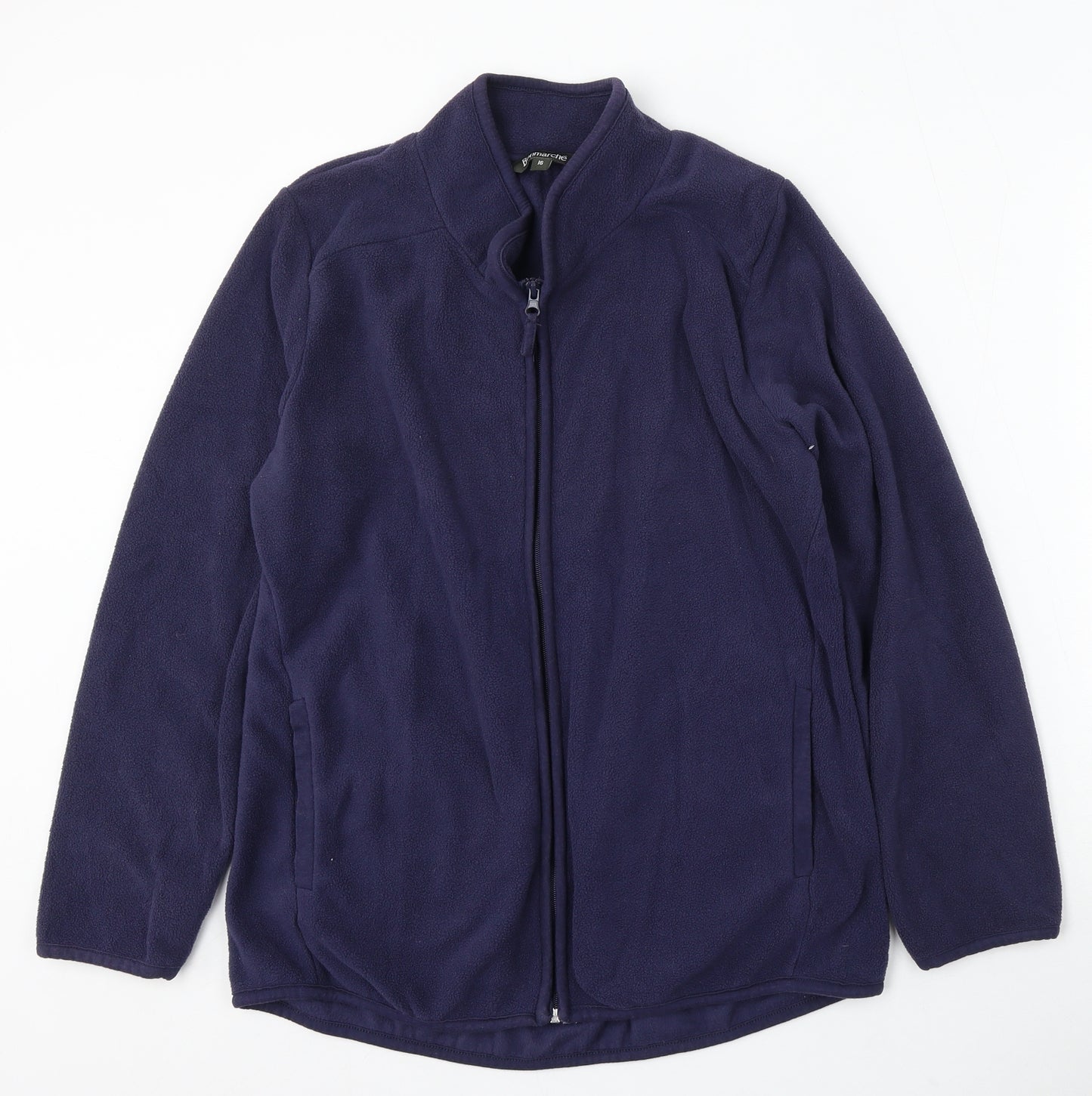 Bonmarché Womens Blue Polyester Full Zip Sweatshirt Size 16 Zip
