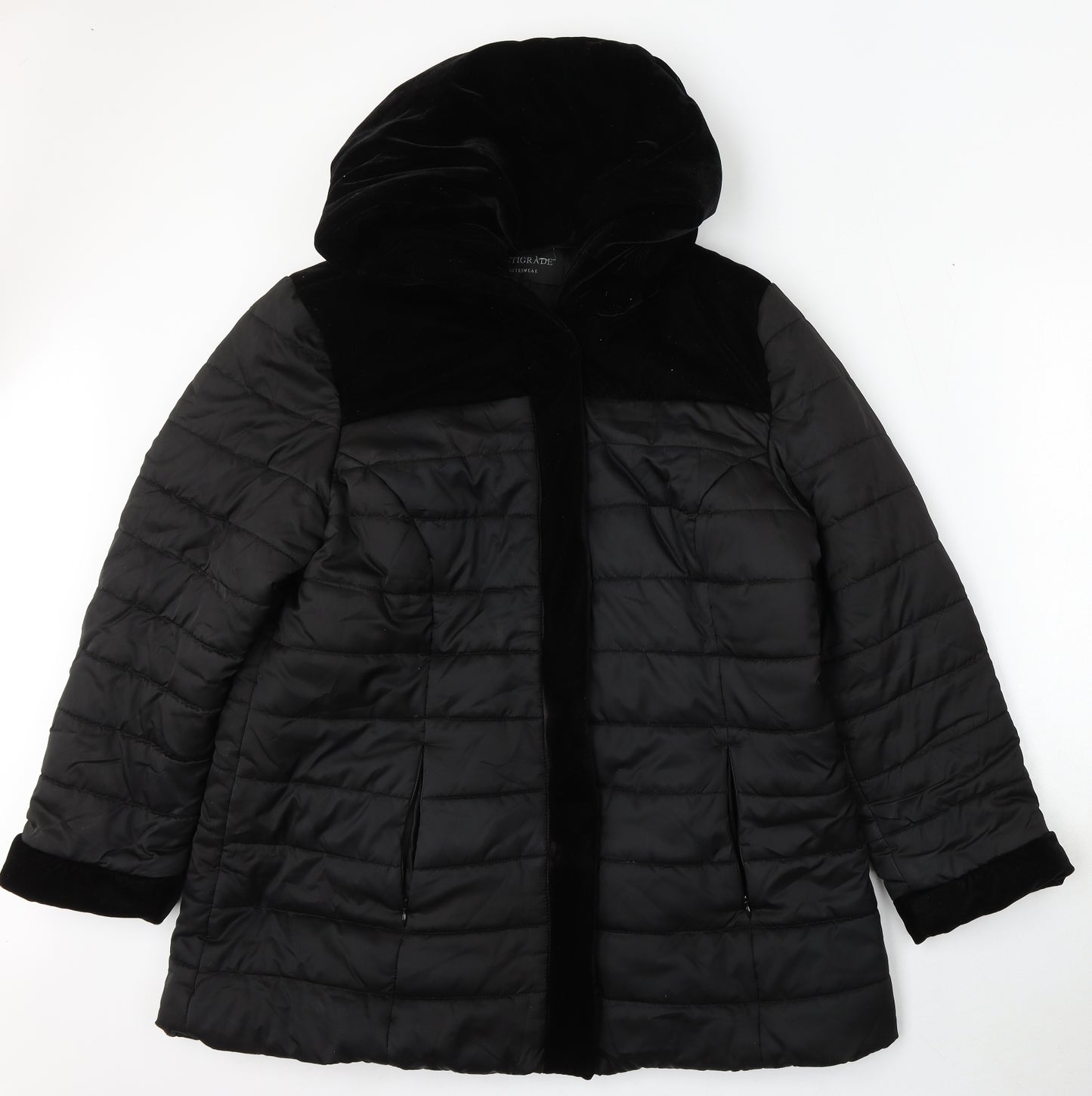 Centigrade Womens Black Jacket Coat Size L