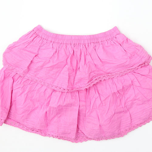 Dunnes Stores Girls Pink Cotton Skater Skirt Size 9 Years Regular