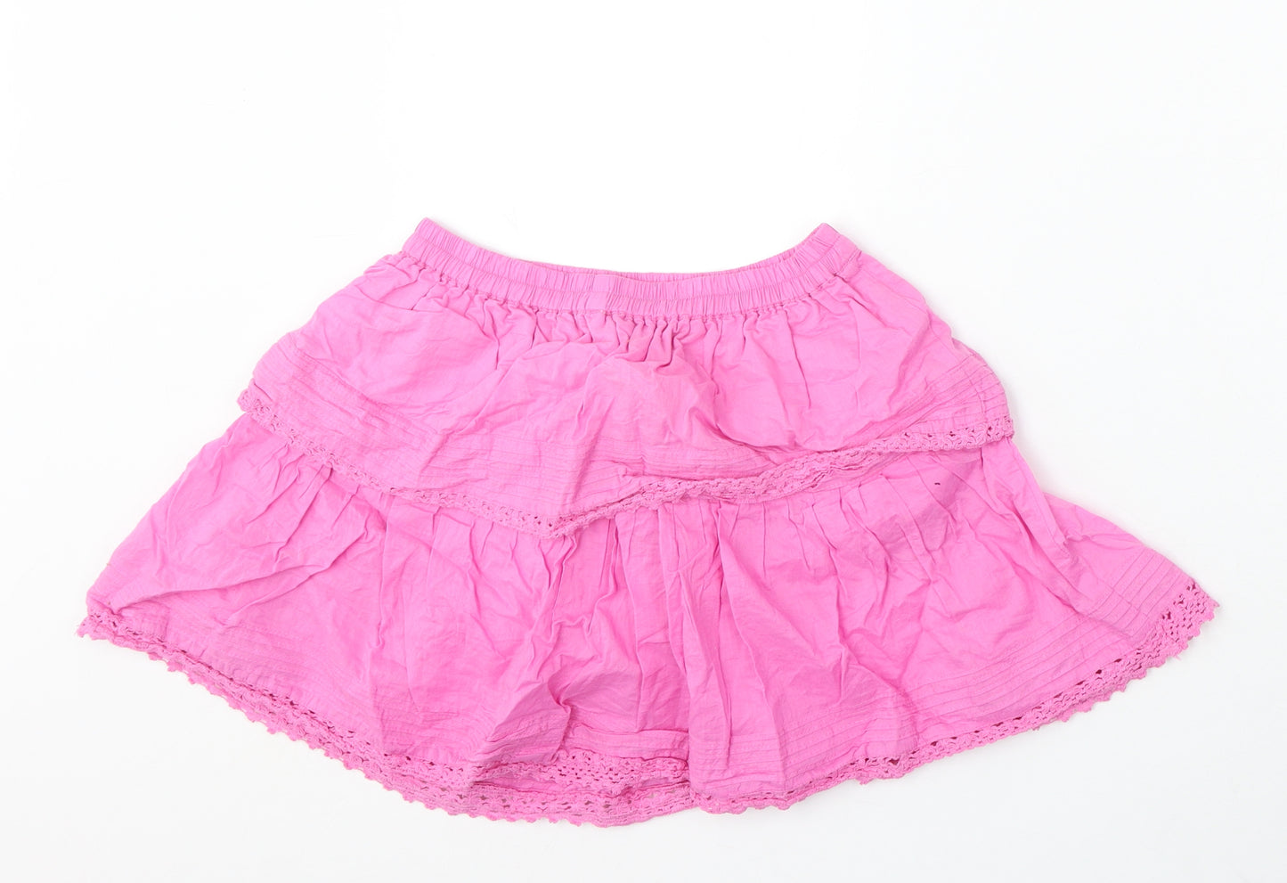 Dunnes Stores Girls Pink Cotton Skater Skirt Size 9 Years Regular