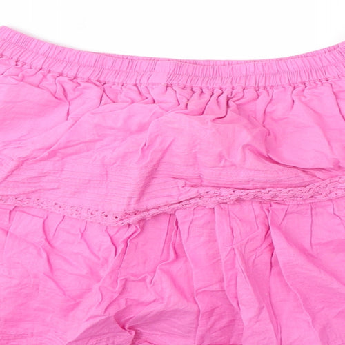 Dunnes Stores Girls Pink Cotton Skater Skirt Size 9 Years Regular